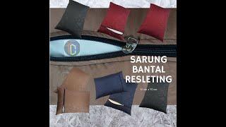 sarung bantal resleting