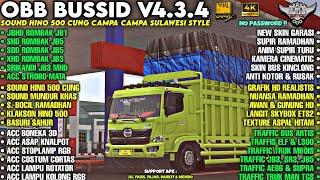 OBB BUSSID V4.3.4 SOUND HINO 500 CUNG CAMPA CAMPA SULAWESI STYLE | NUANSA RAMADHAN | Bussid v4.3.4