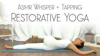 ASMR Yoga | Restorative Yoga For Stress With Whisper, Tapping & Tingles