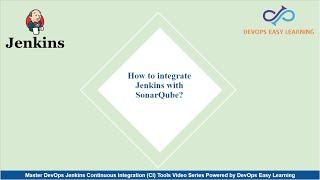 How to integrate Jenkins with SonarQube? | DEL