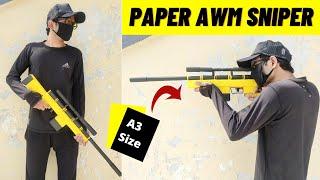 How To Make a Paper Gun | Paper Gun | Origami Easy Gun | How To Make Paper AWM Sniper Gun