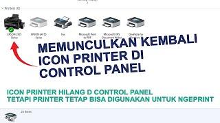 Mengatasi printer yang terhapus di control panel