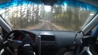 SS2 fragment with CRASH Rally-sprint PROTAXI 2015 Brest Nasybulin / Kotovich Corolla G6R