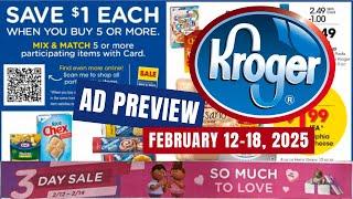 *NEW MEGA* Kroger Ad Preview for 2/12-2/18 | Buy 5 or More Save $1 Each MEGA SALE & MORE