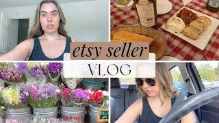 VLOG: exposing my new Etsy shop, favorite books, cooking, opening Etsy Shop Critiques