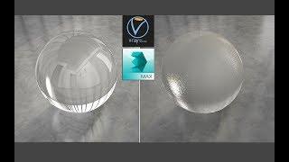 vray 3dsmax glass and frosted glass meterial tutorial