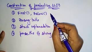 LL(1) parser | First & Follow functions | Compiler Design | Lec-14 | by Bhanu Priya