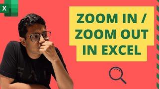 Zoom-In and Zoom-Out in Excel  (Shortcuts)