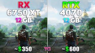 RX 6750 XT vs RTX 4070 - Test in 10 Games