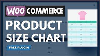 How To Create Product Size Chart In WooCommerce tutorial