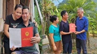 Unexpected joy from the kind police - Transferring land documents to Ly's family