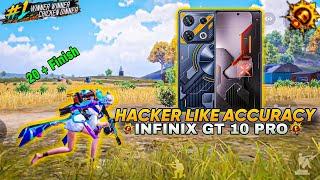 SOLO 20 + KILLS Hacker Like accuracy On Infinix gt 10 Pro Bgmi Pubg test