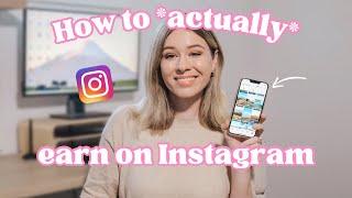 How to *Actually* Earn Money on Instagram as a Small Creator