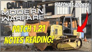 Modern Warfare Patch 1.21 Notes! HARDHAT, Warzone Changes, BUFFED HOLGER 26, RENETTI NERFED!