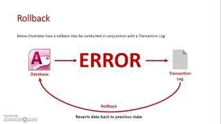 Rollback and Transaction Logs