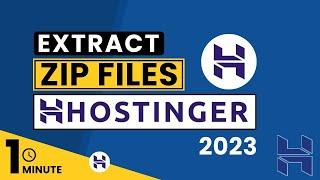 How To Extract Zip File In Hostinger 2024 | Upload Zip File In Hostinger