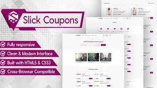 Slick - Minimal Coupons HTML Template | Themeforest Website Templates and Themes