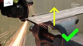How to cut straight and efficiently with an angle grinder