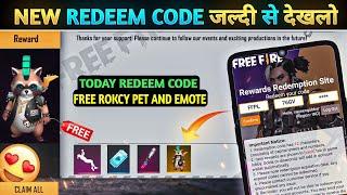 Rocky Pet Redeem Code | Free fire Redeem code today | Rocky Pet Redeem Code Today