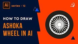 Illustrator - how to draw a Ashoka wheel in simple method