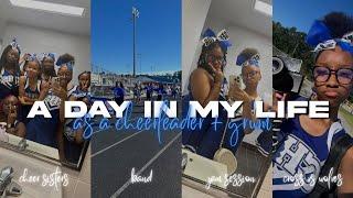 A DAY IN MY LIFE AS A CHEERLEADER + GRWM:cheer sisters,band,jam session,cross vs wolves|Jayla Zaire