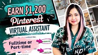 EARN $1200 as a PINTEREST VA | Full-time/Part-time