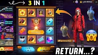 Indonesia Server Next Incubator Return Confirm  || Garena Free Fire