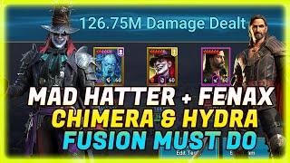 MAD HATTER IS AWESOME IN CHIMERA AND HYDRA! BEST DAMAGE BOOSTER! TEST SERVER! Raid: Shadow Legends