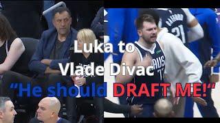 He should have DRAFTED ME! Luka Doncic yelling to Vlade Divac after W vs Sacramento Kings!