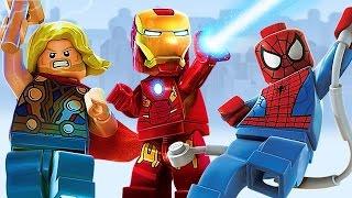 Лего Мультики: Железный человек Тор и Человек паук Lego Marvel