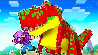 Stranded on a DINOSAUR Island in Minecraft!