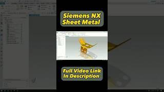 Sheet metal practice model in nx #techdesign #nxcad #unigraphics #3dmodelingsoftware