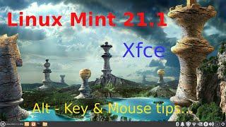 Linux Mint 21.1 - Xfce - Alt- Zoom Plus other Keyboard tips.