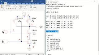 Spice Netlist of NAND & NOR Gates.