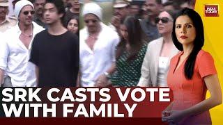 Maharashtra Election 2024: Bollywood Stars Shah Rukh Khan With Family Cast Vote | India Today