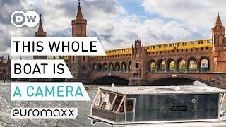 Huge Camera Obscura On A Houseboat In Berlin - This Camera Takes 2 by 3 Meters Pictures