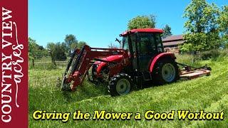 First time brush hogging with the new Tractor.  Hope you have a happy Memorial Day.