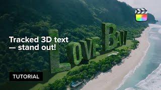 Make your vacation videos STAND OUT with TRACKED 3D TEXT — MotionVFX