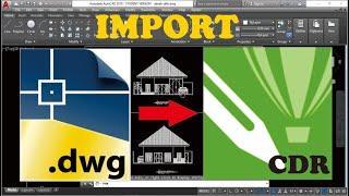 Ubah File Autocad ke Coreldraw! || Cara ubah file Dwg to Cdr sesuai besar