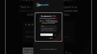 Code Elements in HTML #devtools99 #devtips  #devtricks  #html  #coding  #programming