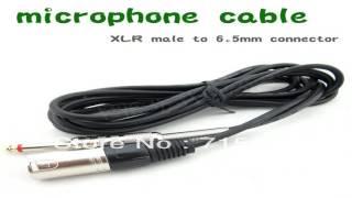 GLS Audio 50ft Mic Cable Patch Cords XLR Male to XLR Female Black Microphon