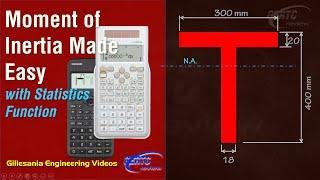 Moment of Inertia Made Easy with Statistic Function