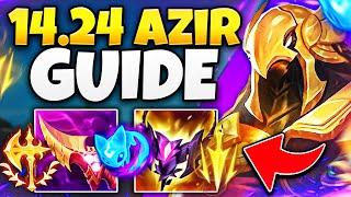 Patch 14.24 Azir Guide | Best Runes and Items | How to Azir Gameplay Guide