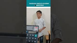 Finger Abacus Amazing Practice Video | Saksham Abacus Academy #learn #maths #skills #shorts #video