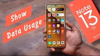 Enable Daily Data Usage in Redmi Note 13 | Redmi Note 13 5g Data Usage Settings