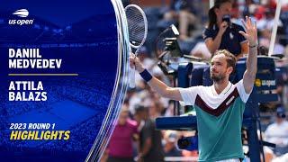 Daniil Medvedev vs. Attila Balazs Extended Highlights | 2023 US Open Round 1