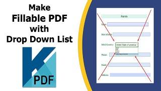 How to make a fillable form with drop down list in Kofax Power PDF