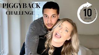 10 MINUTE PIGGYBACK CHALLENGE // COUPLES EDITION *lift & carry*
