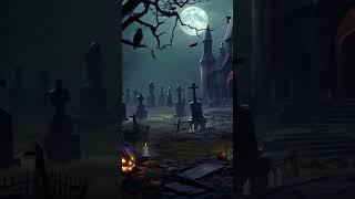 Haunted Graveyard - Halloween Ambience 🪦 #shorts #halloween #halloweenambience