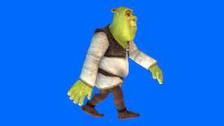 SHREK walk animated left chroma